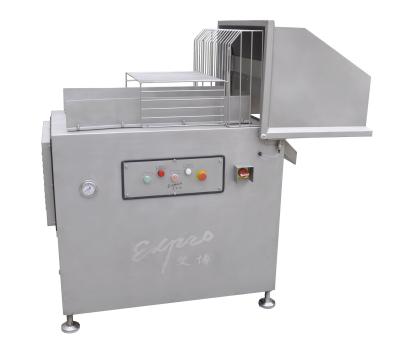 China Hydraulic Driving Frozen Meat Cutter 500Kg Weight  Meat Slicer For Frozen Meat for sale