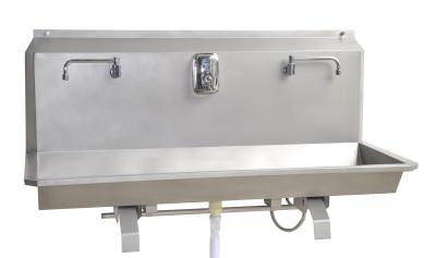 China Wall - Mounted Knee Operated Hand Washer Machine Safe With Two Faucets for sale