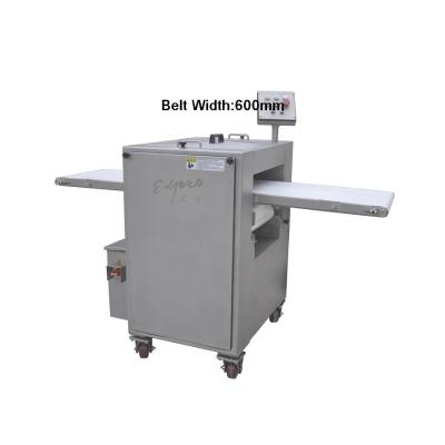 China Variable Speed Industrial Meat Slicer Machine 1.15kW Power with Two conveyors for sale