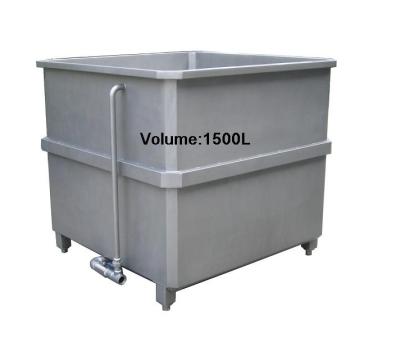 China 1500 het Gewicht van de de Hamboiler SUS304 250KG van het litervolume met Doorgevend Water Te koop