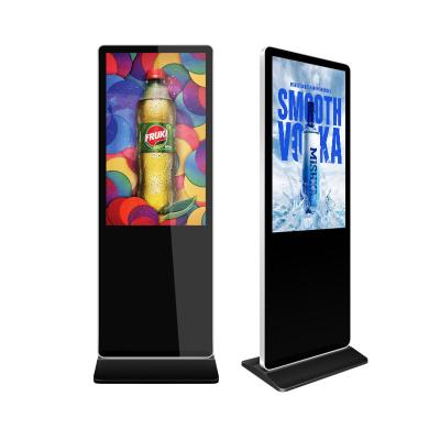 China 55 Inch Floor Stand Wholesale Indoor Lcd Advertising Touch Screen Kiosk Digital Signage Indoor Digital Signage Display for sale