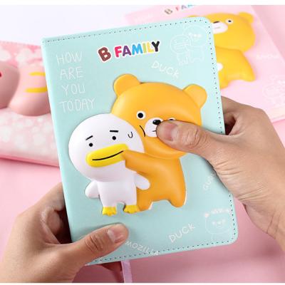 China Environmental Squishy Toy 5+ Sticker PU Squeeze Soft Outer Hug Cartoon Plaster Phone Shell Release Pressure for sale