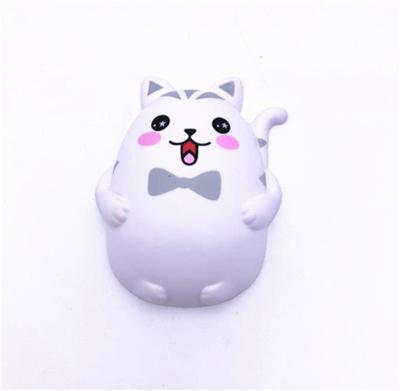 China 7+ Soft PU Sticker Sticker Phone Mascot Squishy Plaster Relieve Stress Cat for sale