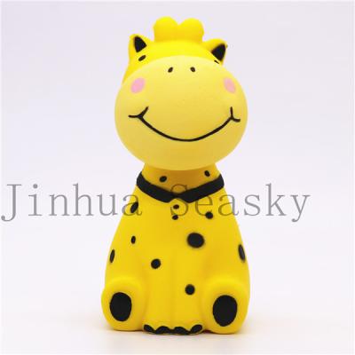 China New High Quality Promotion PU Deer Squishy Super Soft Toy Squishy Release Pressure Relief Toys Bound Cute Yellow Spotted Yellow Gifts For Kids for sale