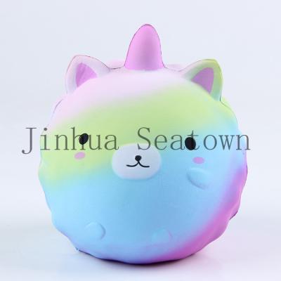 China New Soft Rising Soft Bound Stretchy Gift Estres Bola de la Tension Juguete Toy Squishy Toy Foam Ball Bear Eco-Friendly Religious Shape for sale