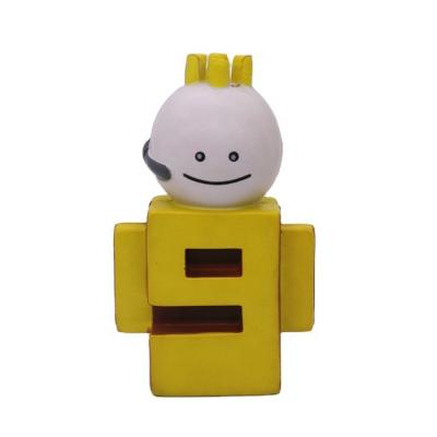 China Hot Sales 7+ Alphabet 3d Cartoon Robot Relaxing Balls 3d Yellow Effort Ball for sale