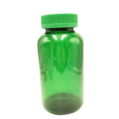 China Food Vitamin Bottle 200 cc 800cc Black HDPE PET Cylinder With Vitamin C Capsule Water Bottle Gummy Packing Plastic Wide Mouth for sale