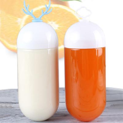 China Wholesale 500ml capsule bottle square pla beverage packaging pet round plastic bottles biodegradable smoothie bottles for sale