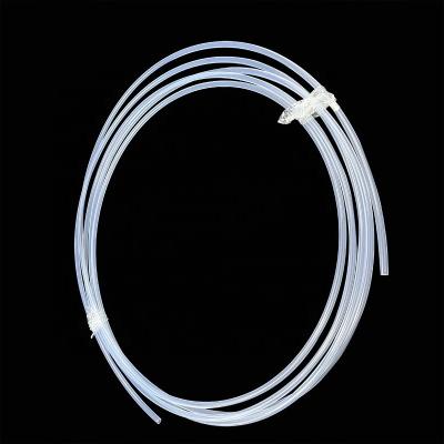 China 100% Natural ptfe hose High Temperature Resistant Milky White Plastic pipe clear  tubing for sale