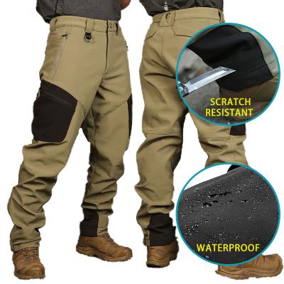 China Emersongear Durable Khaki Nylon Polyester Pants Men's Cargo Softshell Waterproof Casual Outdoor Men's Training Jogger Raising Pants for sale