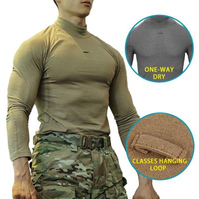 China Custom Made Emersongear Sport Fitness T-Shirts Mens Breathable Outdoor Casual Quick Dry Tactical Shirts Gym Wear Men T-shirt Long Sleeve for sale