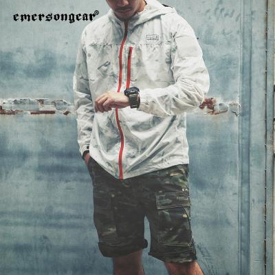 China Custom Made Emersongear Mens Anorak Jacket Camouflage Jacket Outdoor Sport Lightweight Waterproof Hoodie Jacket for sale