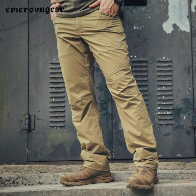 China Emersongear Anti-wrinkle Quick-Dry Outdoor Sports Pants Increasing Waterproof Khaki Cargo Casual Lane Nylon Men Works Trousers Pants for sale