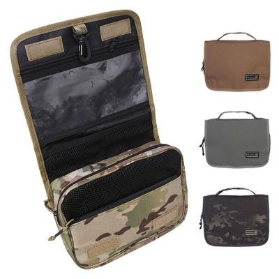 China Fashion Emersongears 500D Cordura Nylon Waterproof Vanity Bag Wash Cosmetic Outdoor Clear Bag Men Hanging Travel Toiletry Bag for sale