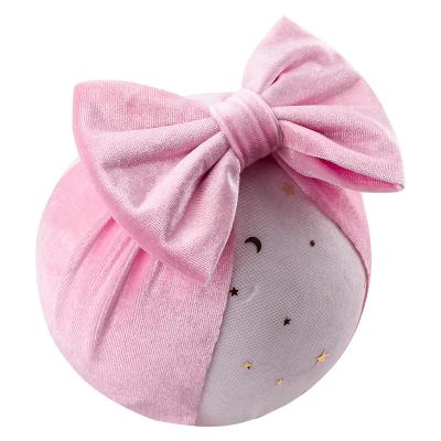 China New Fashionable Smooth Velvet Bow Headband Baby 5