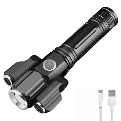 China LED Camping Tactical Flashlight 1000 Lumens Torch Rechargeable Waterproof Zoomable Ultra-Bright Handheld Flashlight for Outdoor, Camping for sale