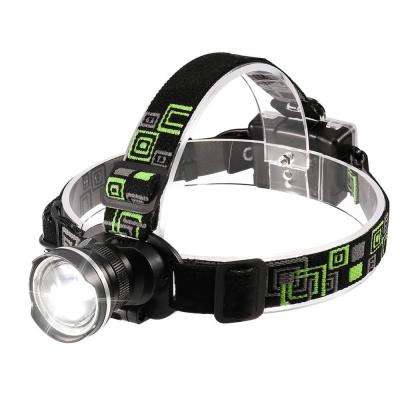 China Super Bright Camping LED Headlight Headlamp Flashlight, 3 Modes Zoomable Headlights for Camping, Fishing, Hunting for sale