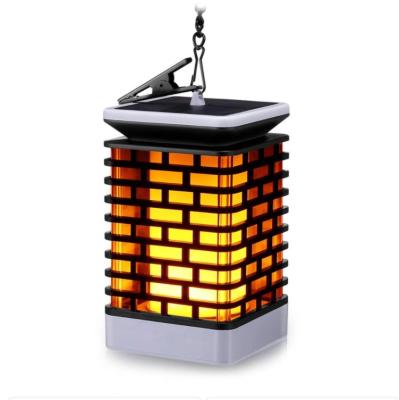 China Patio Deck Yard Driveway Solar Garden Lights Solar Lanterns Dancing Flame Lanterns Outdoor Hanging Lights WaterproofDecoration Solar Powered Lighting for sale