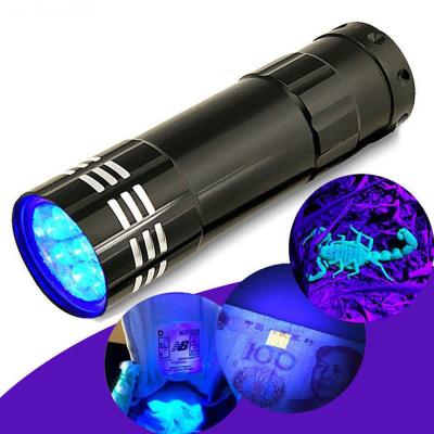 China Detector for Pets Urine and Stain Ultra Mini Aluminum 9LED Violet Torch Flashlight Black UV Light, Detect Metal Cracks Money Detector Device for sale