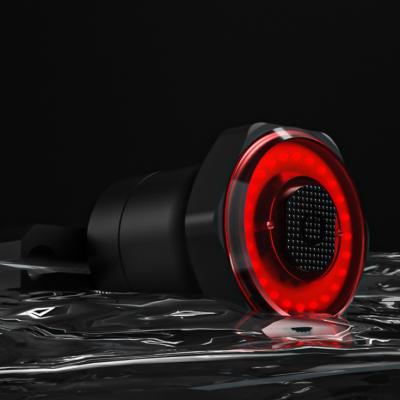 China Waterproof Bicycle Tail Light Sensor Brake Light Intelligent USB Charging for sale