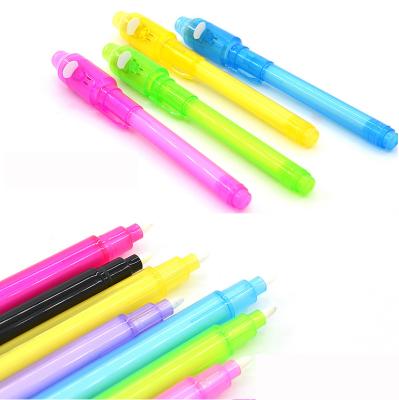 China office & School Pen Invisible Ink Spy Pen with UV Light Magic Marker for Secret Message and Kids Halloween Candy Bags Toy for sale