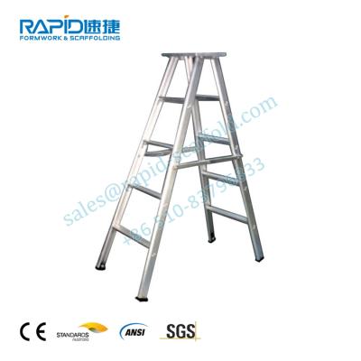 China Contemporary Double Sided Step China Manufacture Multi Purpose Aluminum Ladder Scaffolding for sale