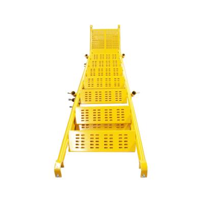 China Chinese Euro Loader Mason Scaffold Scaffolding Frame System Aluminum Steel License Plate With Wheels Construction for sale