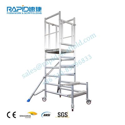 China Contemporary Construction Scaffolding Frame Aluminum Scaffolding Tower for sale