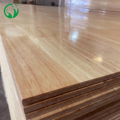 China Factory direct rubber finger joint wood panel wood panels 14mm modern rubber logs rubber fingerjoint for sale