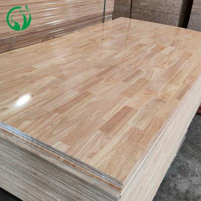 China Modern Foshan rubber and wood rubber wood finger primer timber board joint board 22mm malaysia for sale