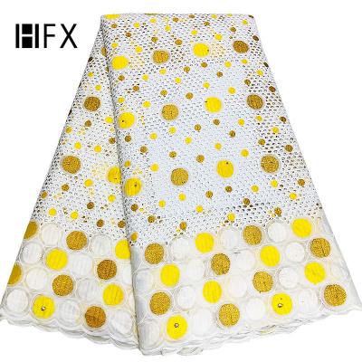 China HFX New Sustainable Design Cotton Swiss Voile Lace African Swiss Voile To Lace High Quality Lace In Nigeria for sale