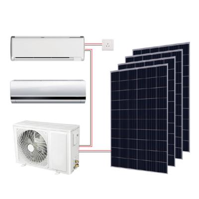 China Household 9000BTU 12000BTU 18000BTU 24000BTU On Grid Hybrid Solar Powered Air Conditioner Price for sale