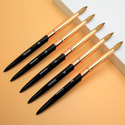 China High quality international kolinsky brush acrylic kolinsky crimped and round brush from Germany nail size 100% sand nail NAIL for sale