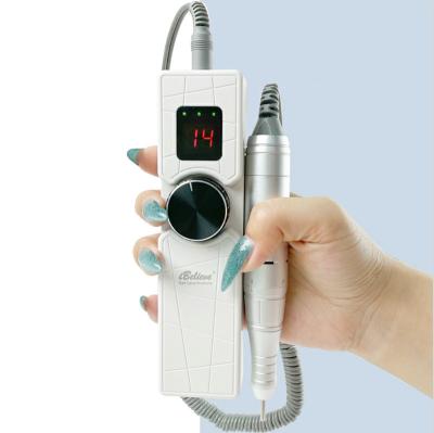 China Stainless Steel Portable Slim Tender USB Nail Drill Rechargeable Professional 30000 Rpm for sale