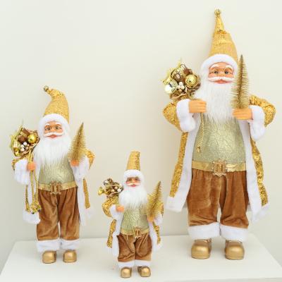 China Cute Christmas Gift Plush Toy New Products Soft Christmas Santa Claus for sale