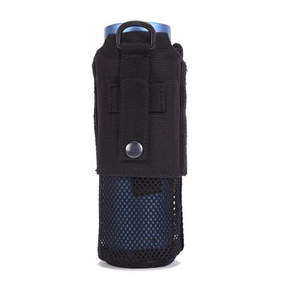 China Tactical Military Foldable Lightweight Mesh Water Bottle Sleeve Pouch Holder Easily Dismountable for sale