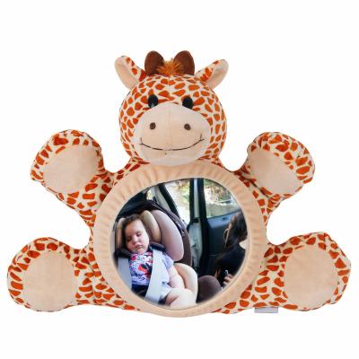 China Large Safety Stuffed Baby Car Seat Shatterproof Mirror For Back Seat Rear Facing Infant for sale