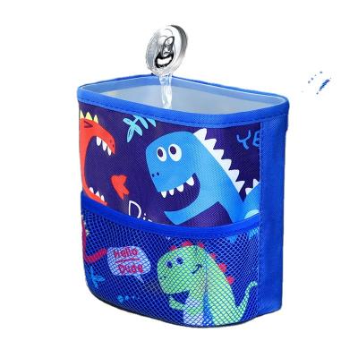 China Cute / Cartoon Car Multifunctional Waterproof Garbage Bag With Net Storage Pockets for sale