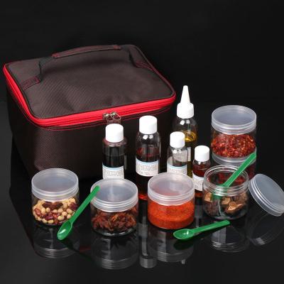 China Heat Resistance Custom Outdoor BBQ Portable Seasoning Pot Camping Kit Carry Storage Bag for sale