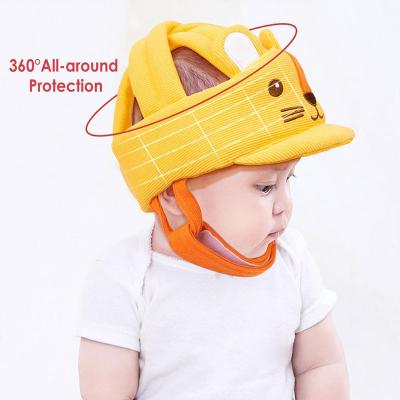 China Soft Cotton Walking Mesh Hat Newborn Head Bumper Baby Safety Helmet Hat Child Infant Anti-collision Sports Protective for sale