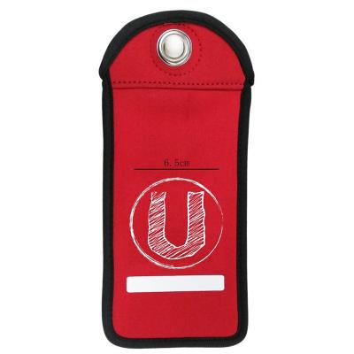 China Lockable neoprene phone pouch/mobile phone pocket/phone collection pocket for sale