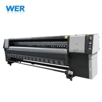 China WER Hotels Large Solvent Printer 3.2 M Tarpaulin Printer Banner Printing Machine for sale