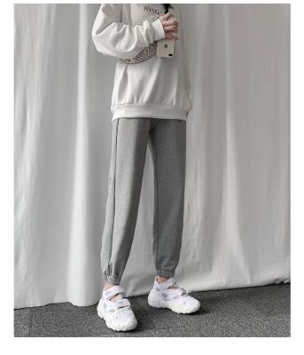 China Anti-pilling 2022 New Casual Gaiters Sweatpants Show Pants Slim Women's Wide-Leg Pants Lace Up Loose Cotton Streetwear Ladies Pants for sale