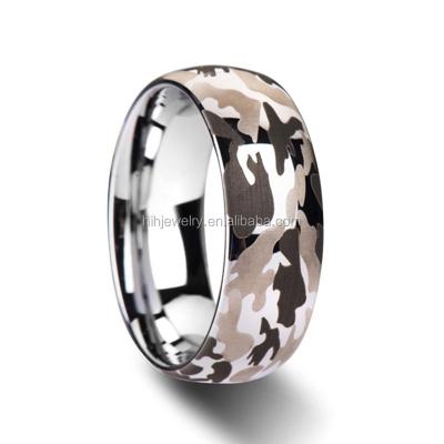 China Latest Selling Hot Selling Camouflage Ring Fashion Military Camouflage Ring Military Ring For Men for sale