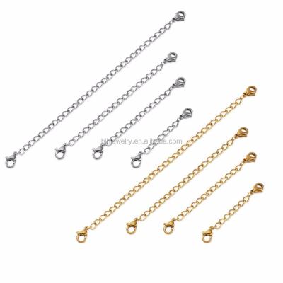 China Wholesale 316 Stainless Steel Supplements Chain Necklace Jewelry Supplements With Lobster Clasp for sale