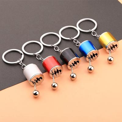 China Hot Selling Ignition Key Chain Cheap Metal Home Ignition Pendant Car Decoration Central Institute of Statistics Car Six Gear Shift Key Chain Backpack for sale