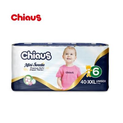 China Chiaus Hot Sale Printed Diapers 360 Elastic Waist Baby Diapers Pants for sale