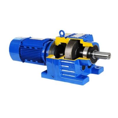 China Hotels KOOD High Efficiency Reduction Gearbox Right Angle Electricity Power Reducer With AC Induction Motor for sale