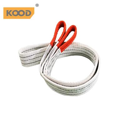 China Lift / Pack Polyester Sling Flat Webbing 2TX2M Gray for sale