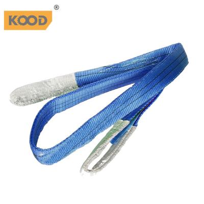 China Lift / 4T Bundle Polyester Webbing Sling 7:1 Length 1.5m Width 120mm Safety Factor Gray Color Gray for sale